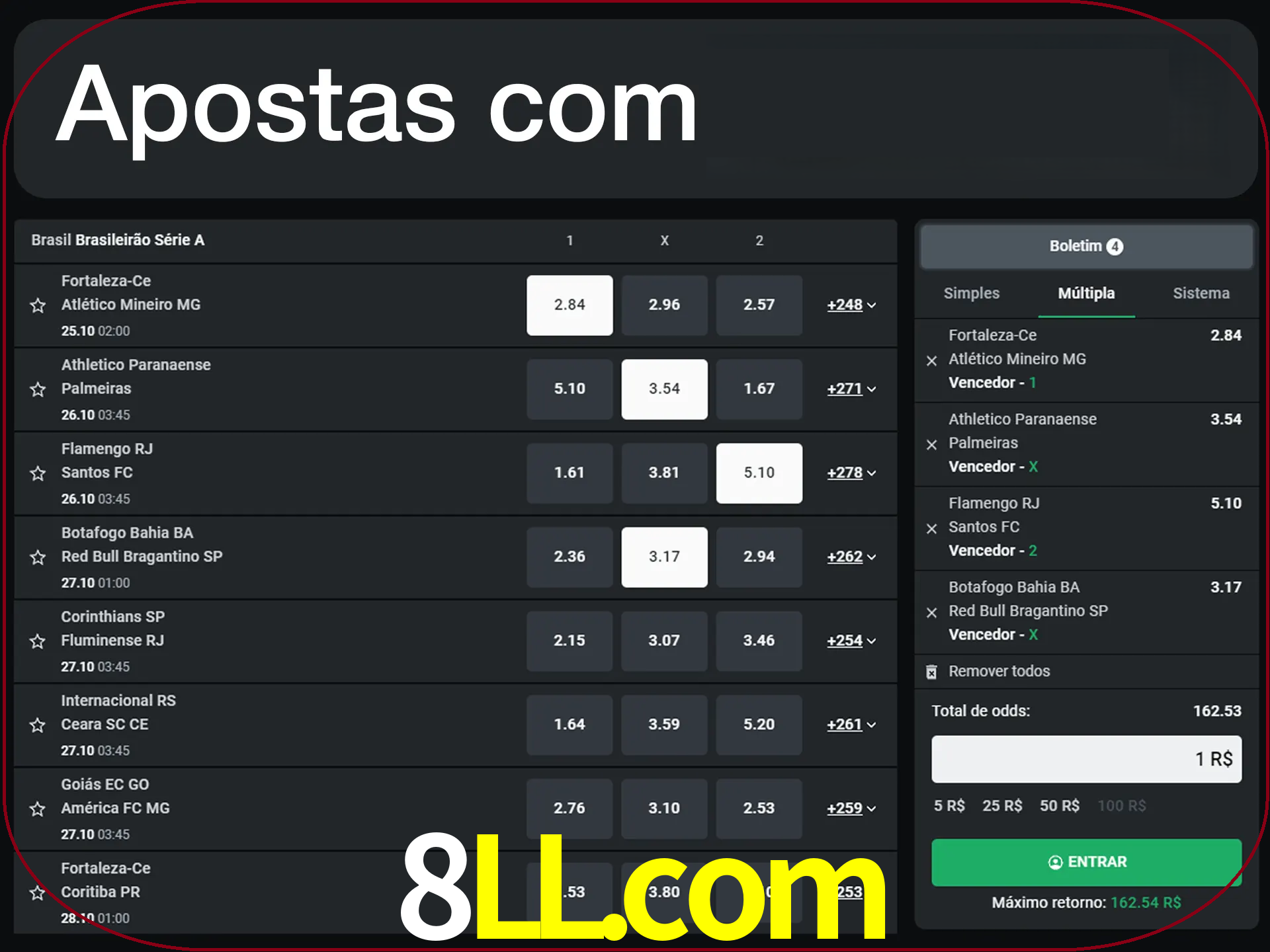 Aposte em vários diciplines com LeonBet.