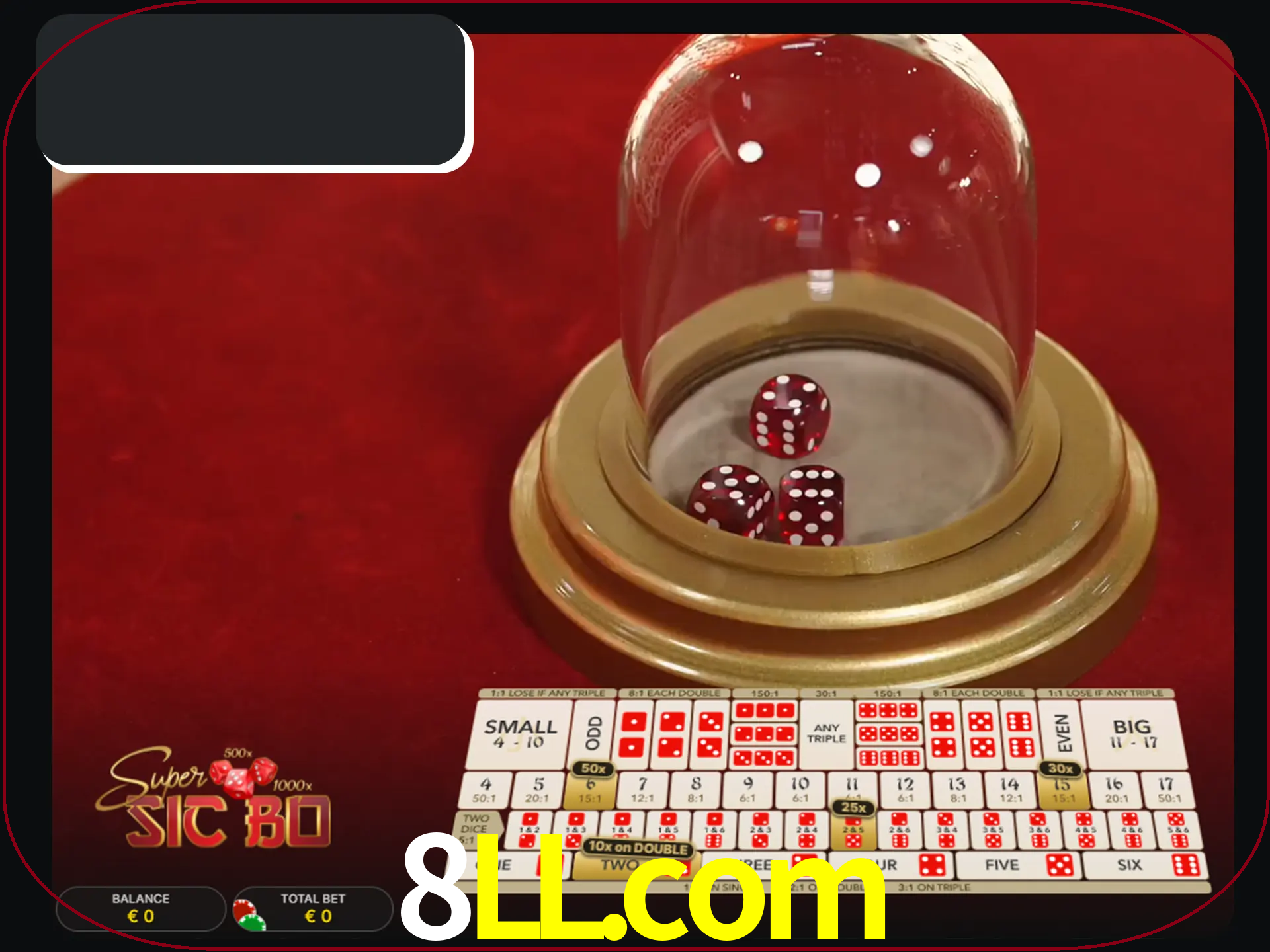 Deixe os dados ao seu lado nos jogos da Sic Bo.